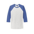 Next Level Apparel Adult Tri-Blend 3/4-Sleeve Raglan Tee.