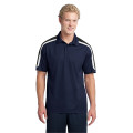 Sport-Tek Tricolor Shoulder Micropique Sport-Wick Polo.