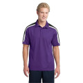Sport-Tek Tricolor Shoulder Micropique Sport-Wick Polo.