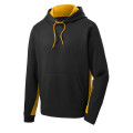 Sport-Tek Sport-Wick Fleece Colorblock Hooded Pullover.