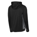 Sport-Tek Sport-Wick Fleece Colorblock Hooded Pullover.
