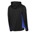 Sport-Tek Sport-Wick Fleece Colorblock Hooded Pullover.
