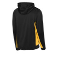 Sport-Tek Sport-Wick Fleece Colorblock Hooded Pullover.