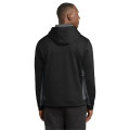 Sport-Tek Sport-Wick Fleece Colorblock Hooded Pullover.