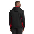 Sport-Tek Sport-Wick Fleece Colorblock Hooded Pullover.