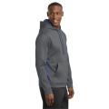 Sport-Tek Sport-Wick Fleece Colorblock Hooded Pullover.