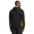 Sport-Tek Sport-Wick Fleece Colorblock Hooded Pullover.