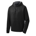 Sport-Tek Sport-Wick Fleece Colorblock Hooded Pullover.
