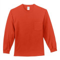 Port & Co Long Sleeve Essential Pocket Tee.