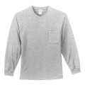 Port & Co Long Sleeve Essential Pocket Tee.