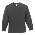 Port & Co Long Sleeve Essential Pocket Tee.