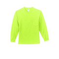 Port & Co Long Sleeve Essential Pocket Tee.