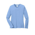 Port & Co Women's Long Sleeve Core Cotton Tee.