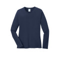 Port & Co Women's Long Sleeve Core Cotton Tee.