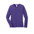 Port & Co Women's Long Sleeve Core Cotton Tee.