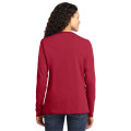 Port & Co Women's Long Sleeve Core Cotton Tee.