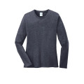 Port & Co Women's Long Sleeve Core Cotton Tee.