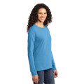 Port & Co Women's Long Sleeve Core Cotton Tee.