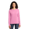 Port & Co Women's Long Sleeve Core Cotton Tee.