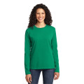 Port & Co Women's Long Sleeve Core Cotton Tee.