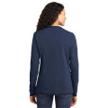 Port & Co Women's Long Sleeve Core Cotton Tee.
