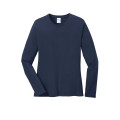 Port & Co Women's Long Sleeve Core Cotton Tee.