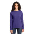 Port & Co Women's Long Sleeve Core Cotton Tee.