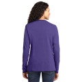 Port & Co Women's Long Sleeve Core Cotton Tee.