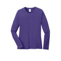 Port & Co Women's Long Sleeve Core Cotton Tee.