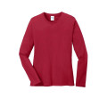 Port & Co Women's Long Sleeve Core Cotton Tee.