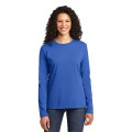 Port & Co Women's Long Sleeve Core Cotton Tee.