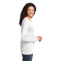 Port & Co Women's Long Sleeve Core Cotton Tee.