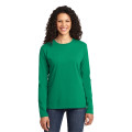 Port & Co Women's Long Sleeve Core Cotton Tee.