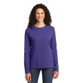 Port & Co Women's Long Sleeve Core Cotton Tee.