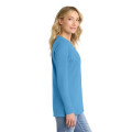 Port & Co Women's Long Sleeve Core Cotton Tee.