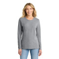 Port & Co Women's Long Sleeve Core Cotton Tee.