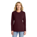 Port & Co Women's Long Sleeve Core Cotton Tee.