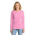 Port & Co Women's Long Sleeve Core Cotton Tee.