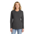 Port & Co Women's Long Sleeve Core Cotton Tee.