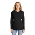 Port & Co Women's Long Sleeve Core Cotton Tee.