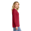 Port & Co Women's Long Sleeve Core Cotton Tee.