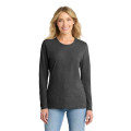 Port & Co Women's Long Sleeve Core Cotton Tee.