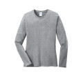Port & Co Women's Long Sleeve Core Cotton Tee.