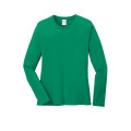 Port & Co Women's Long Sleeve Core Cotton Tee.