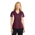Sport-Tek Women's Side Blocked Micropique Sport-Wick Polo.