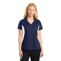 Sport-Tek Women's Side Blocked Micropique Sport-Wick Polo.