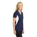 Sport-Tek Women's Side Blocked Micropique Sport-Wick Polo.