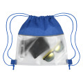 Reflective Heathered Frost Drawstring Bag