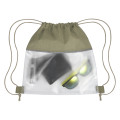 Reflective Heathered Frost Drawstring Bag