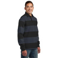 Sport-Tek Classic Long Sleeve Rugby Polo.